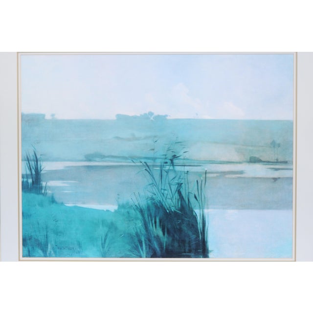1980s John Henry Twachtman Arques-La-Bataille Landscape Fine Art Print, Framed For Sale - Image 4 of 18