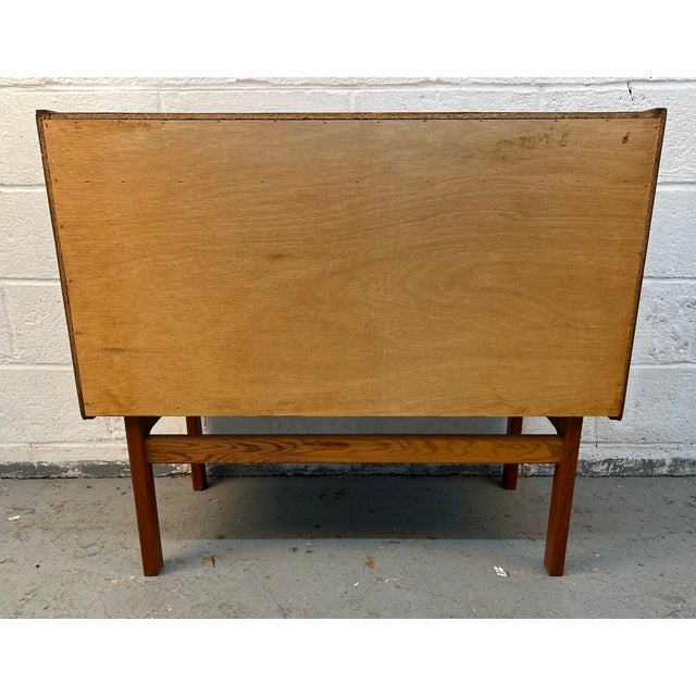 Mid-Century Danish Modern Teak Secretary Desk For Sale - Image 15 of 18