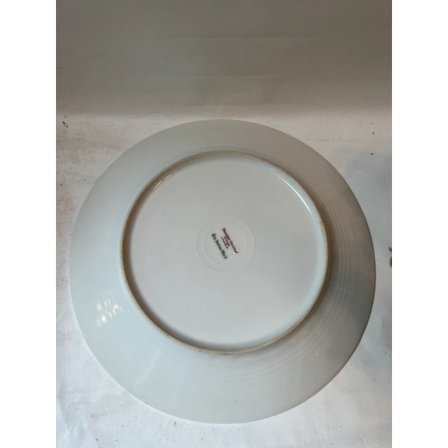 Art Deco Pair of Vintage Indian Bird Haviland Porcelain Plates For Sale - Image 3 of 13