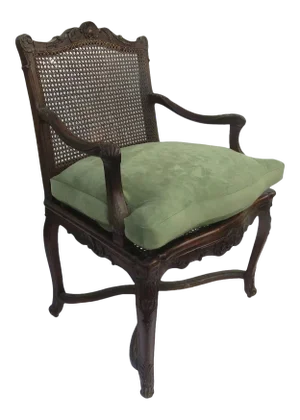 French Régence Walnut Carved Chair