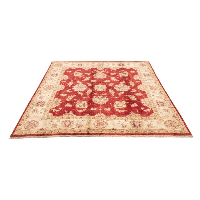 Ziegler rug | Size: 186 x 185 cm | Knot density: approx. 200.000 knots/m² | Material: Wool | Condition: Good | Origin:...