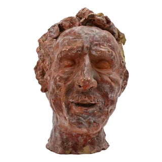 Sirio Pellegrini, Portrait Sculpture, 1960s, Terracotta For Sale