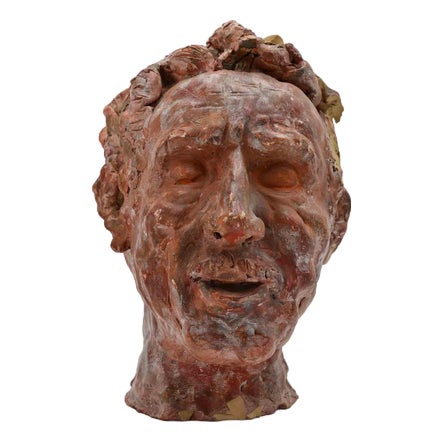 Sirio Pellegrini, Portrait Sculpture, 1960s, Terracotta For Sale