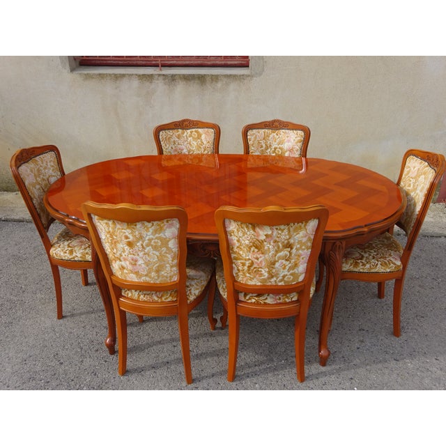 Regency Oval Extendable Dining Table, 1980s For Sale - Image 4 of 18