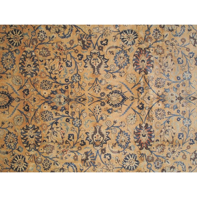 Wool pile genuine hand made antique North east Persian Khorassan Rug