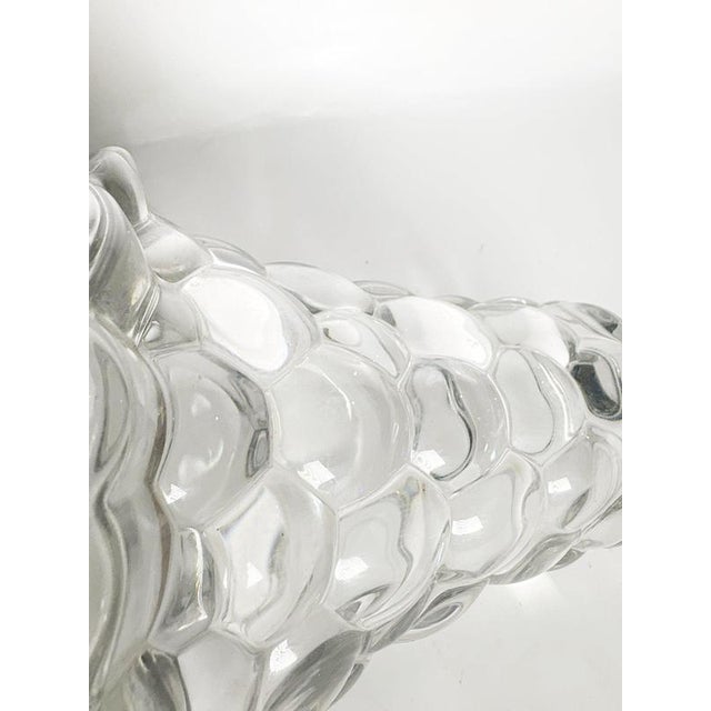 Glass Vase with Bubble Decoration, France, 1980s For Sale - Image 11 of 14