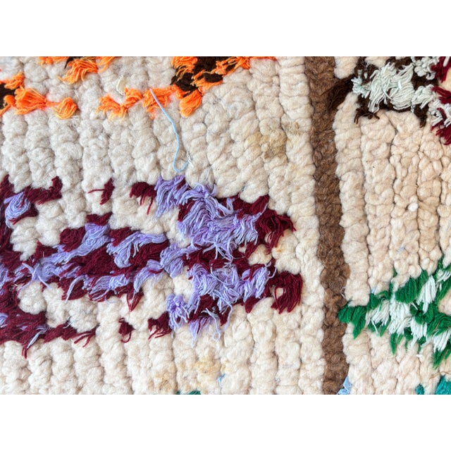 Vintage Moroccan Azilal Berber Boucherouite Rug For Sale - Image 10 of 16