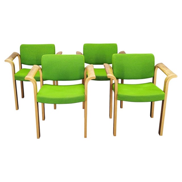 Danish Oak Armchairs by Magnus Olesen, 1960s, Set of 4 For Sale - Image 17 of 17
