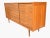 Danish Modern Scandinavian Walnut Credenza – Sliding Doors, Recessed Pulls, Restored For Sale - Image 12 of 14