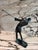 Vintage bronze cubist golfer, C 1930 gorgeous Verdigris patina. Unsigned.