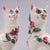 19th Century Antique Sponge Ware Pottery Mantel Cats in the style of Wemyss, 1890s, Set of 2 For Sale - Image 5 of 13