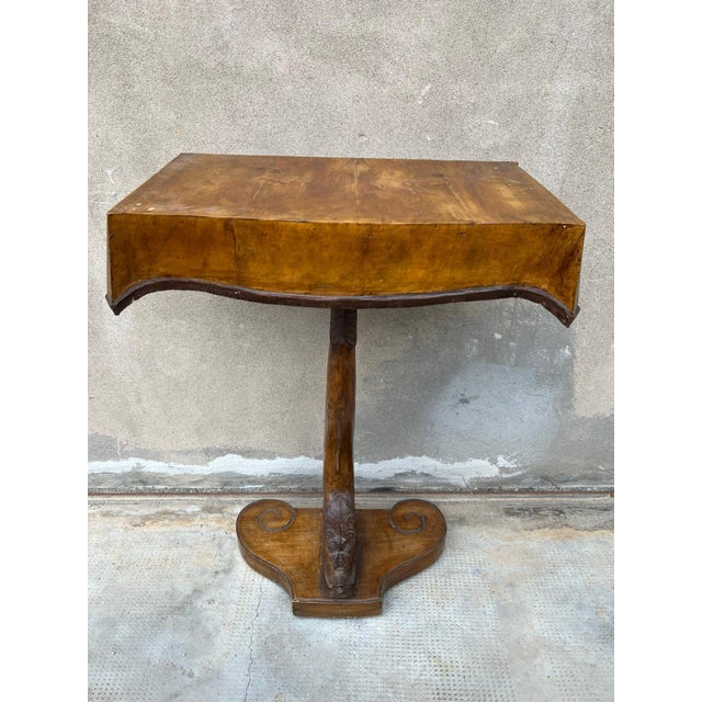 Wood Small Vintage Console Table, 1890s For Sale - Image 7 of 10
