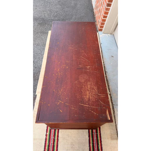 Early 19th Century Antique Red Painted Dovetailed Blanket Chest, Lancaster County Pa, Circa 1830-1840 For Sale - Image 5 of 15