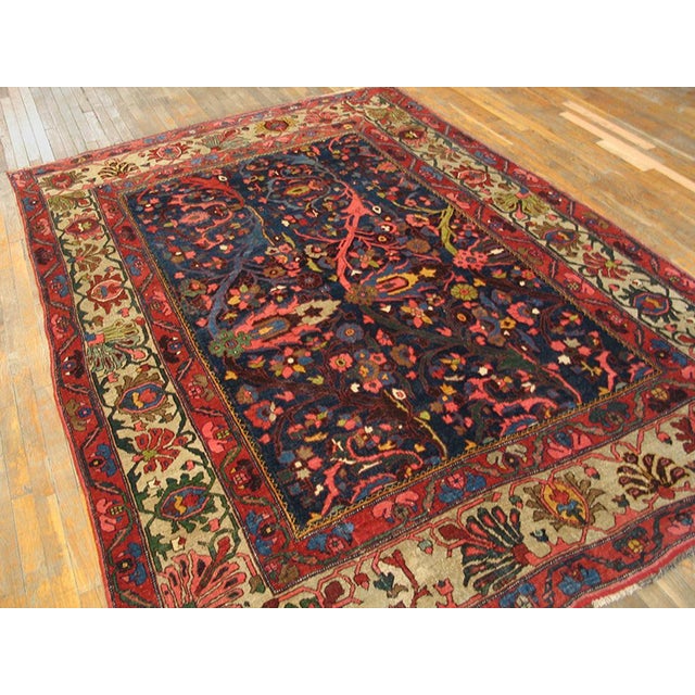 Late 19th Century Persian Bijar Carpet ( 7' x 9' 7'' - 213 x 292 cm ) Room Size Rugs (7.0ft x 8.07ft), Circa Date: 1900s....