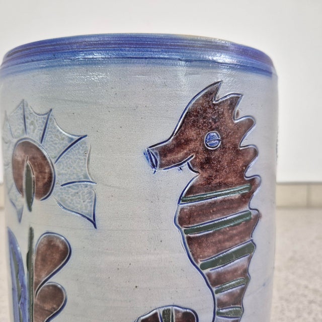 Ceramic Mid-Century Ceramic Umbrella Stand from Tonalá, 1960s For Sale - Image 7 of 8