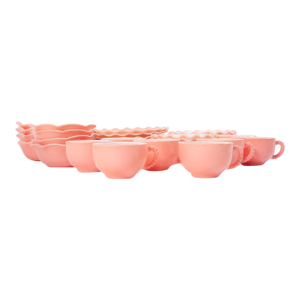 Mid 20th Century Hazel Atlas Crinoline Glass Dinner Set - 40 Piece