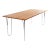 Solid cherry dining table designed by Artur Drozd. The surface oiled, the loop legs are made of chromed steel tube. This...