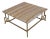 Coffee Table with Square Onyx Top and Wrought Iron Base from Cupioli Living For Sale