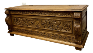 Antique English Oak Blanket Chest