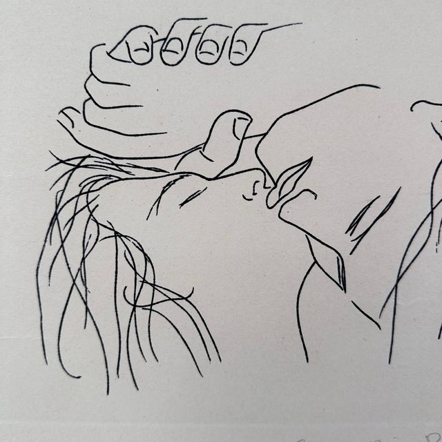 Gregorio Prieto, Serigraph on Paper The Kiss, 1920s, Paper For Sale - Image 6 of 18