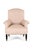 French Pink Striped Linen Armchair For Sale - Image 13 of 13