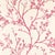 Sample - Schumacher Twiggy Wallpaper in Raspberry For Sale