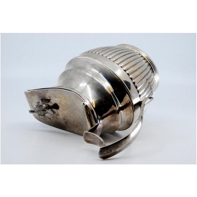 Fluted Silver Milk Jug with Half-Body Design For Sale - Image 5 of 11
