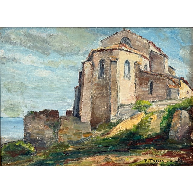 1950s 1950s French Impressionist Landscape Oil Painting For Sale - Image 5 of 7
