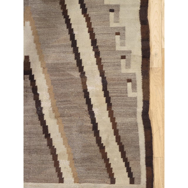 Paths of the Sacred Mountains Late 19th-Century Navajo Transitional Handmade Rug For Sale - Image 15 of 18