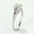 Antique Deco 0.85 Carat Diamond Ring Vintage 18 Karat White Gold Estate size 7 For Sale - Image 4 of 7