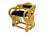 Antique Federal Style Carved Swan and Eagle Carousel Chair Newly Reupholstered For Sale In Chicago - Image 6 of 8