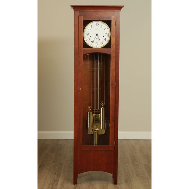 Ethan Allen "American Impressions" Cherry Grandfather Clock Chairish
