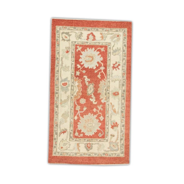 Modern Turkish Oushak Rug 2'10" x 5' For Sale In Houston - Image 6 of 6