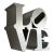 2009 Robert Indiana Metal Sculpture For Sale