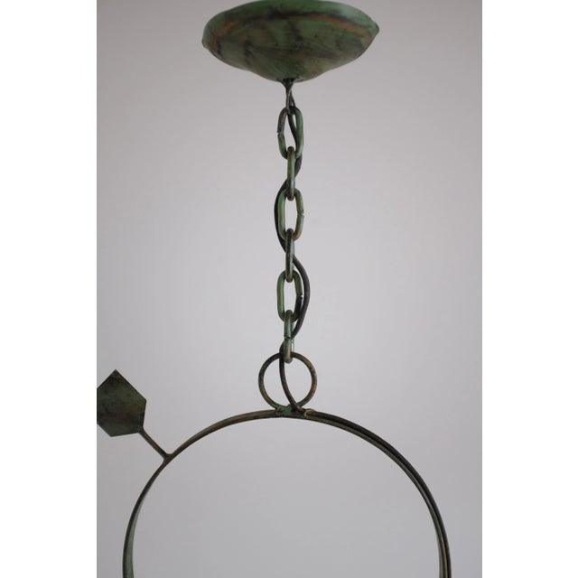 1950s Round Arrow Decorated Pendant For Sale In New York - Image 6 of 7