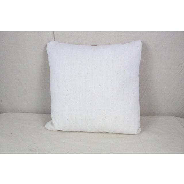 French Antique Linen Homespun Pillows - a Pair For Sale - Image 4 of 5