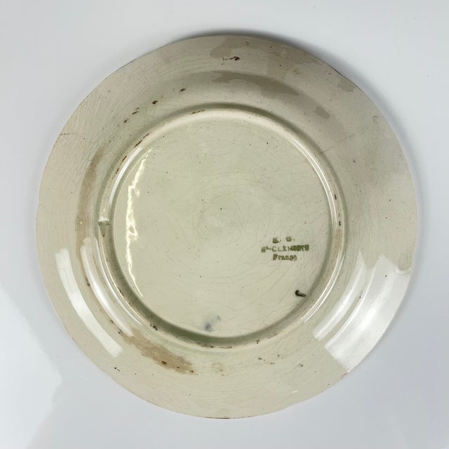 Barbotine Fruit Plates from KG St Clément, Late 19th Century, Set of 4 For Sale - Image 15 of 18