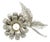 1990s Mikimoto Estate Akoya Flower Pearl Brooch Pin Sterling Silver 6.16 mm For Sale