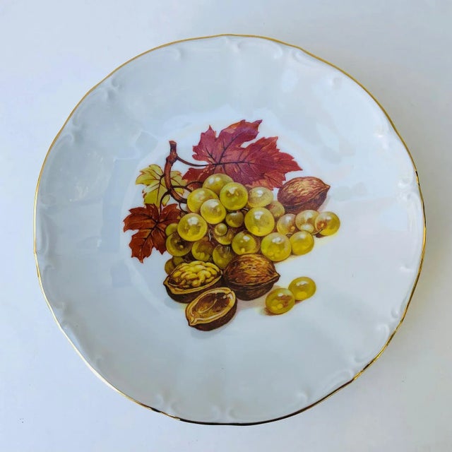 Traditional 1970s Set of 6 Bareuther Waldsassen Dessert Plates, Made in Bavaria For Sale - Image 3 of 11