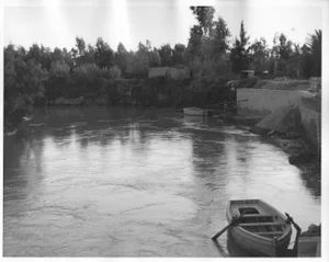 1964 River Jordan Black & White Photograph by Don Ware