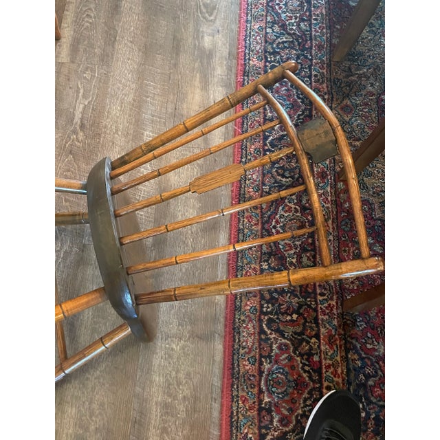 Late 18th Century 1700’s New England Farm House Federal Windsor Country Chair For Sale - Image 5 of 12