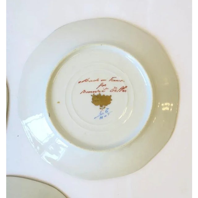 Kelly Green Antique French Plates for Bonwit Teller & Co. New York - Set of 3 For Sale - Image 8 of 11