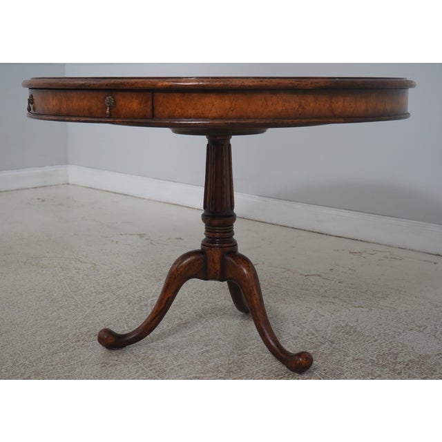 Age: Approx: 10 Years Old Details: Factory Distressed Marquetry Inlaid Top Quality Construction Oak Secondary Drawer...