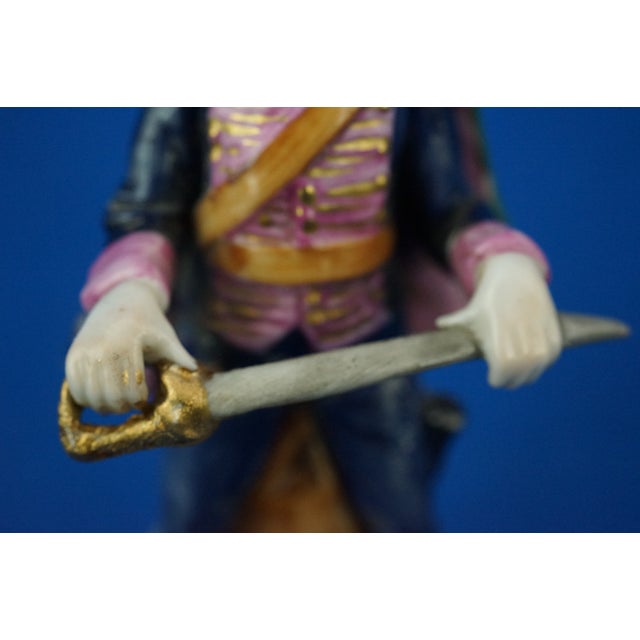 Miniature Hussar Soldier Sculpture in Porcelain from Real Casa Ferdinandea - Ginori,19th Century, Italy, 19th Century For Sale - Image 14 of 18