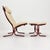 Set of Mid-Century Modern Siesta Chair and Ottoman in Cream White Leather by Ingmar Relling, 1970s For Sale - Image 17 of 18