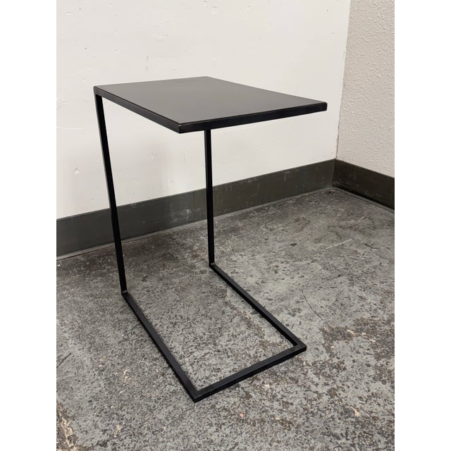 Contemporary Room & Board Slim C-Shape Table For Sale - Image 3 of 12