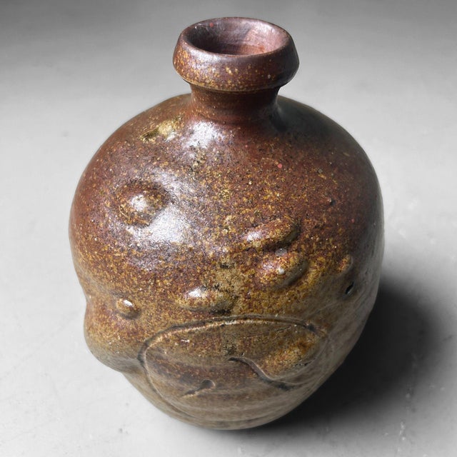Taishō Era Organic Tokkuri Flask, Nagoya, Japan, 1920s For Sale - Image 6 of 12