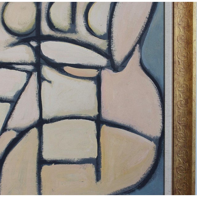 Postwar European Artist, The Vanguard Series Nr. XXVI Abstract Composition, 1950s-1970s, Oil on Board, Framed For Sale - Image 9 of 15