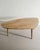 Danish Mid-Century Free Form Oval Wooden Coffee Table in Oak, 1950s For Sale - Image 4 of 7