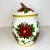 1970s 1970s Vintage Majolica Americana Christmas Poinsettia Canister For Sale - Image 5 of 10
